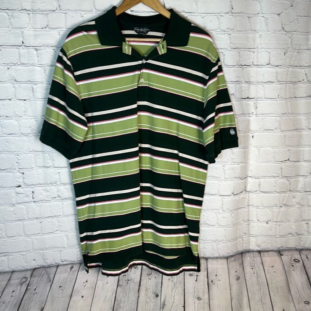 Brooks Brothers Country Club Performance Knit Polo L Large Green Short Sleeve